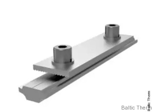 Aliuminio bėgelio sujungimas 10 cm